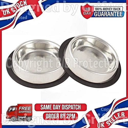 Two pet bowls cat dog - pet, food