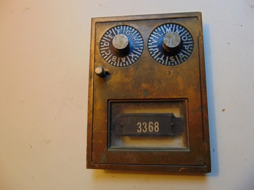 Antique brass post office - antique,