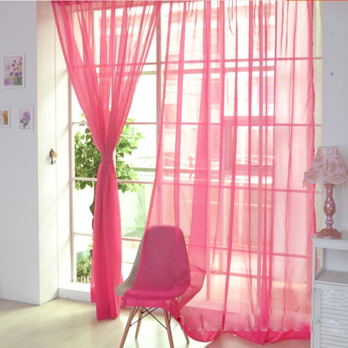 Voile curtains pair - voile,