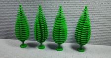 Custom MOC 4x Plants Accessories City House Trees Pine  Green Building Bricks