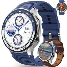 Fitness Tracker for Men Bluetooth Calling Smart Watch, AMOLED Display, 4GB MP3