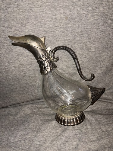 Vintage silver plated glass - vintage,