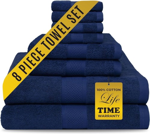Pieces blue towel gift - blue, set