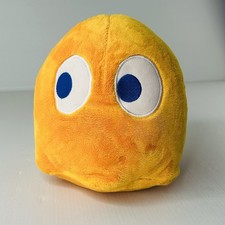 Pac Man Orange Ghost 7" Clyde Soft Toy Plush Bandai Namco Video Game Character
