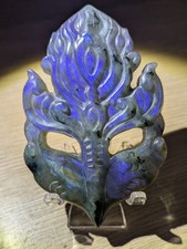 Labradorite Mask With Stand