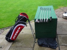 Nice Men's Half Set Of Dunlop Tour Golf Clubs With Matching Stand Bag