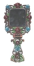 Bejewled Foldable Hand Mirror