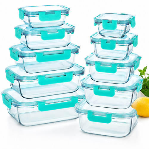 Glass meal prep containers - meal,