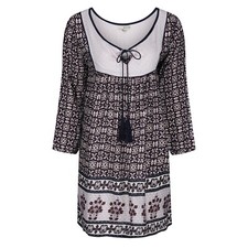 Peasant Smock Tunic Top Anmol