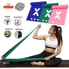 Latex Resistance Thera Bands 1.5m Long Pull up Exercise Fitness Home Gym Yoga UK