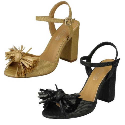 Ladies spot chunky heel - on,