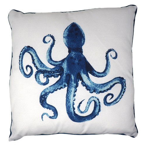 Blue octopus print decorative - octopus,