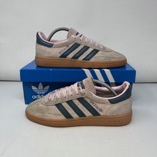 Adidas Handball Spezial Trainers Womens Girls UK 7 Clear Pink Arctic Night Suede