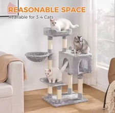 96cm Luxury Cat Tower Sisal Tree Large Cat Condo Scratcher Bed Perch Indoor Cats