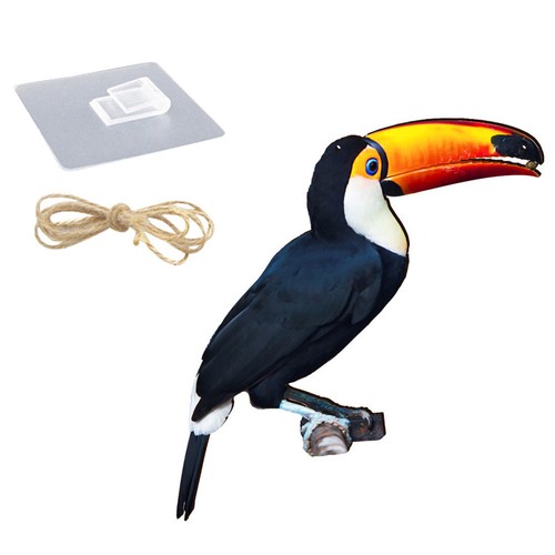 Wooden bird wall hanging - wooden,