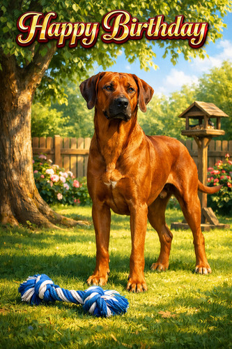 Rhodesian ridgeback birthday - rhodesian,