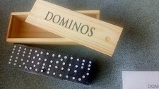 Traditional wooden dominoes