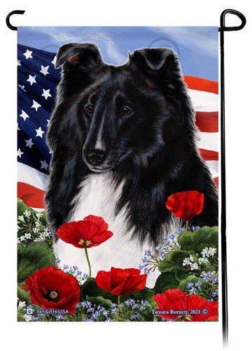Patriotic flowers garden - patriotic, flag