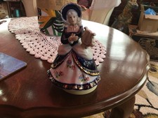 Victorian lady playing lyre - lady,