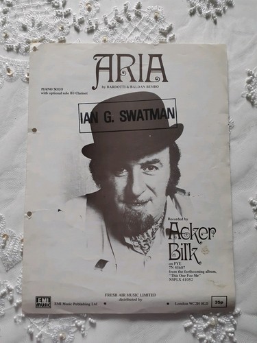 Aria sheet music for - -sheet,