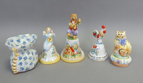 5pc lot vintage yaroslavl - lot,