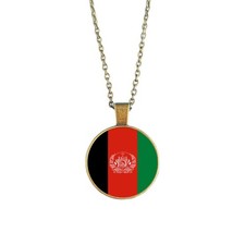 Afghanistan flag necklace - afghanistan,