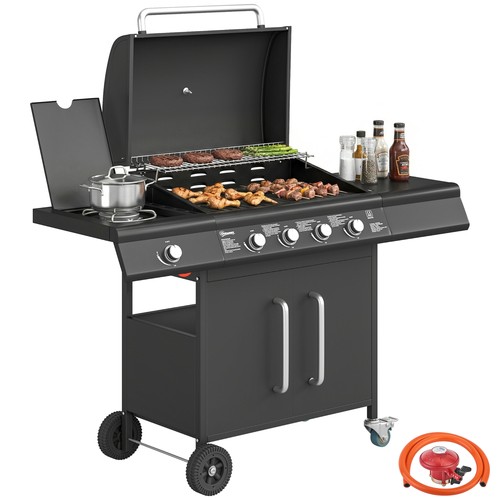 Outsunny burner gas - outsunny, bbq