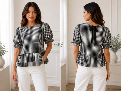 Quiz black white gingham - quiz,