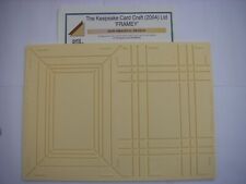 Keepsake FRAMEY Embossing Board FRAMES Glitter Girl Card Embellisher MARKED 9907