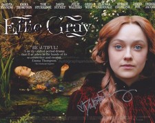 Dakota Fanning, David Suchet, James Fox HAND SIGNED 8x10 Photo, Autograph, Effie