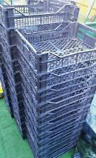 4 X Stackable Plastic Tray, Crate, Box 40x30x12cm - Mushroom, ? FAST Delivery