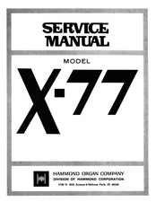 Hammond X-77 Technical Service