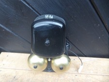 Vintage GPO no.64 Telephone Bell set in VGC. Modern phone wall plug   (M