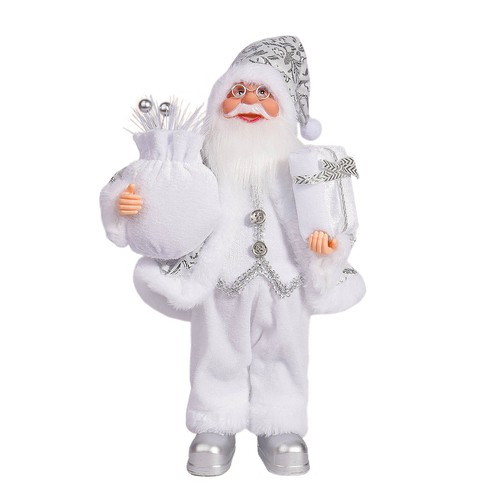 White santa claus plush - white,