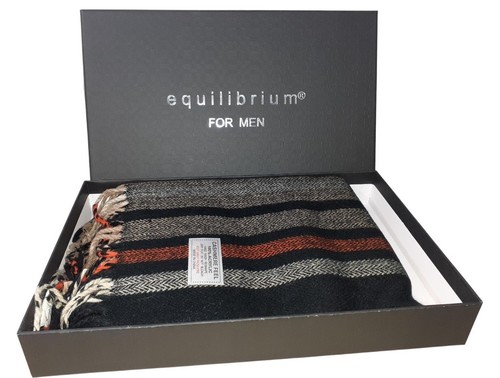 Men stripes fringed scarf - stripes,