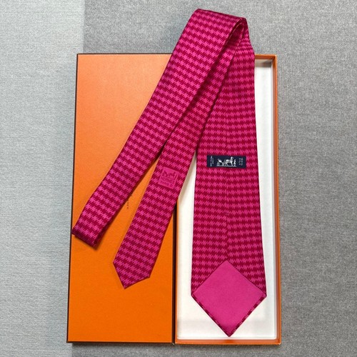 Hermes tie red and pink - hermes,