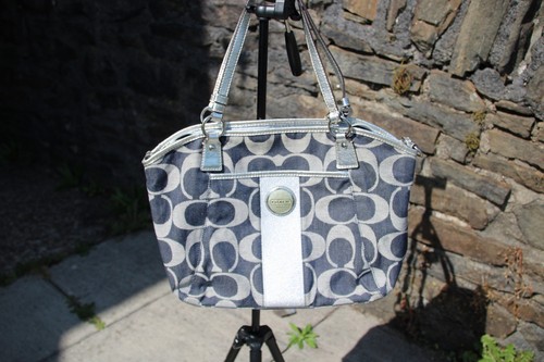 Coach signature navy silver - coach, c