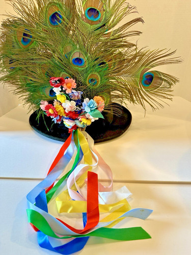 Polish folk hat peacock - folk,