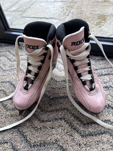Roces pink ice skates - ice,