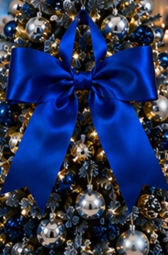 10x blue large christmas - christmas, tree