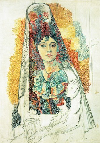Pablo picasso woman with - pablo,