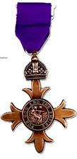 MBE Medal Member of the