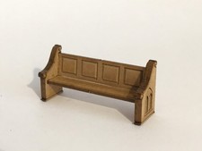 10 x LASER CUT CHURCH PEWS OO