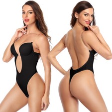 Women Push Up Deep U Plunge