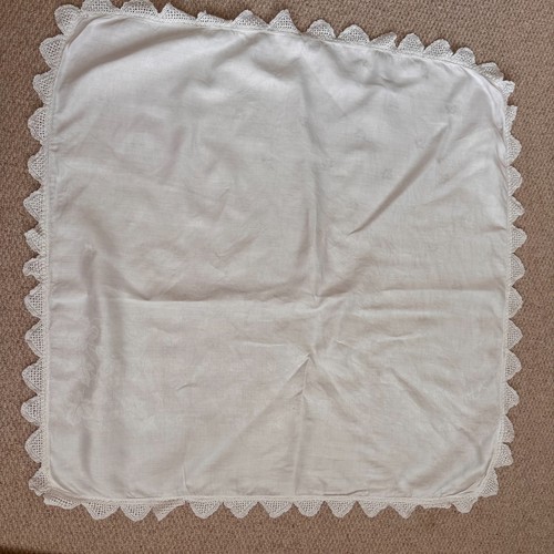 Vintage white lace edged - vintage,