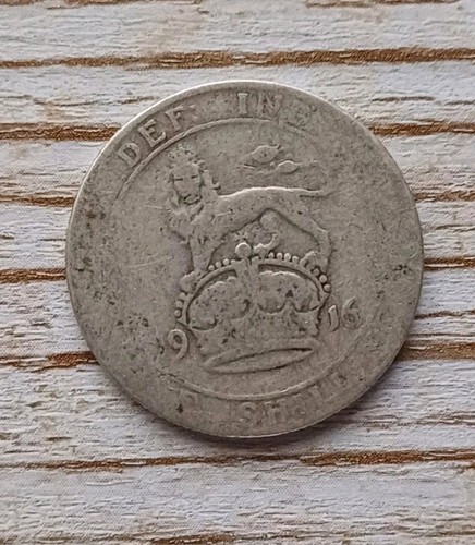 George 925 silver shilling - v, .925
