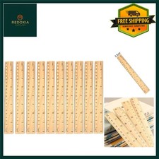 Vintage Wooden Ruler 10-Pack