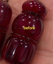 Cherry bakelite beads - , imam