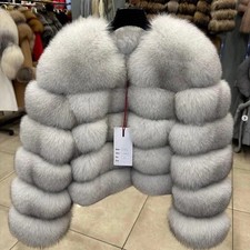 Women Real Fox Fur Coat