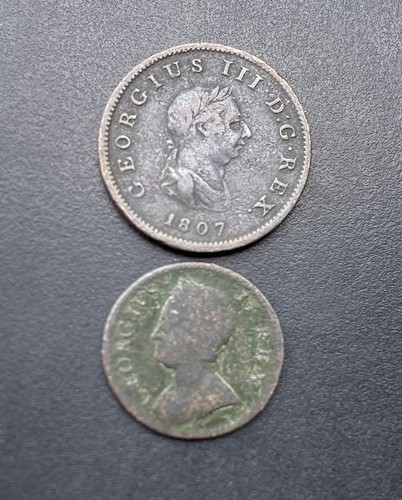 1754 farthing 1806 half - farthing,